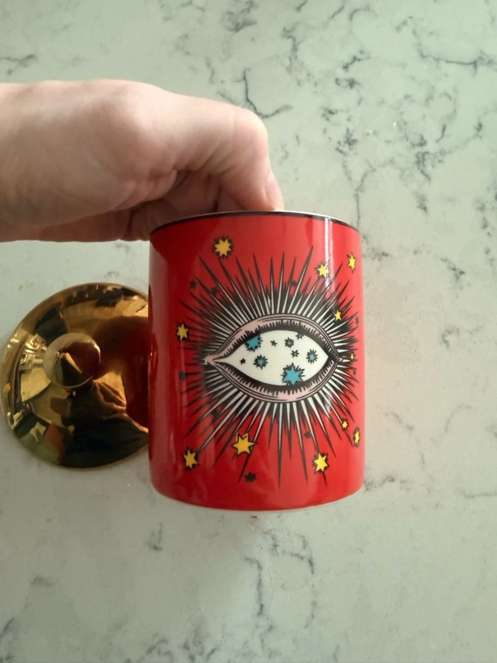 All-Seeing Ceramic Eye Jar - Picture 4 of 6